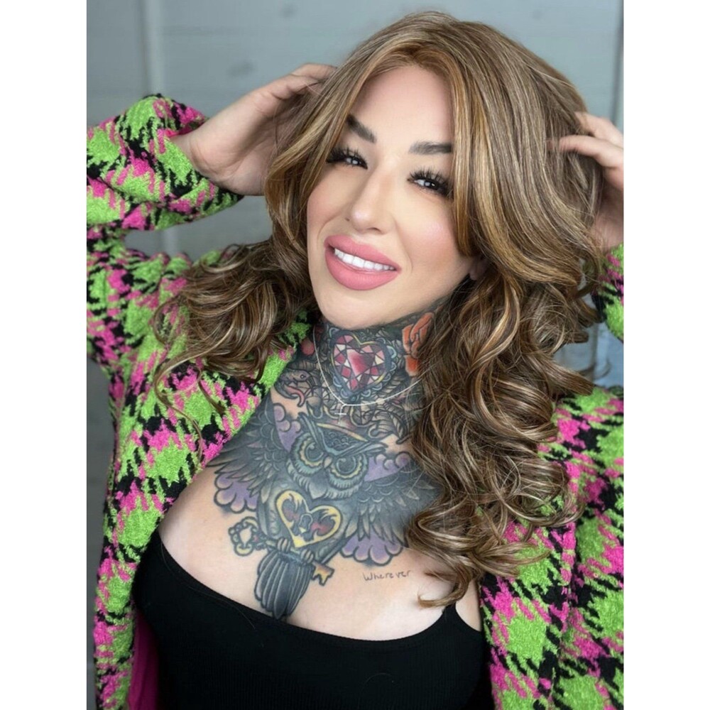 Rebel Gypsy “ Texas tea” luxury full monofilamnet Wig